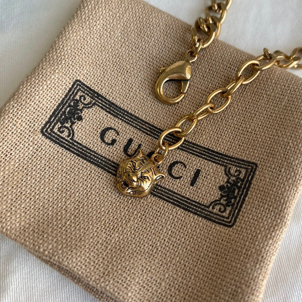 Crystal gold necklace