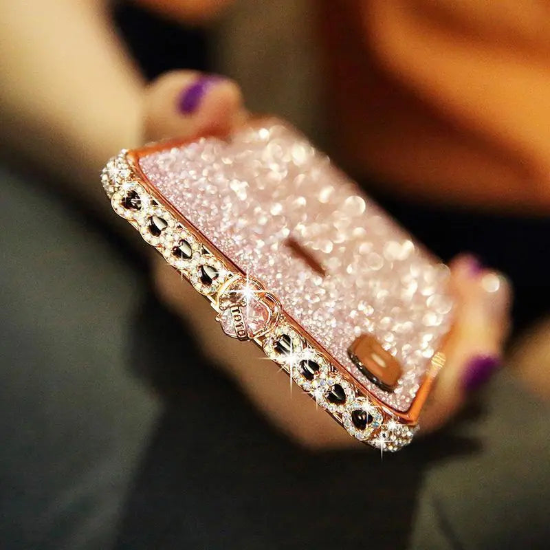 Bling Heart-Shaped Crystal iPhone Case With Grade A Aluminum Frame
