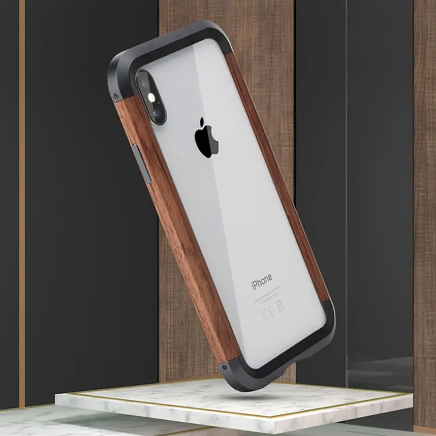 Aluminum Metal Wood Bumper Case