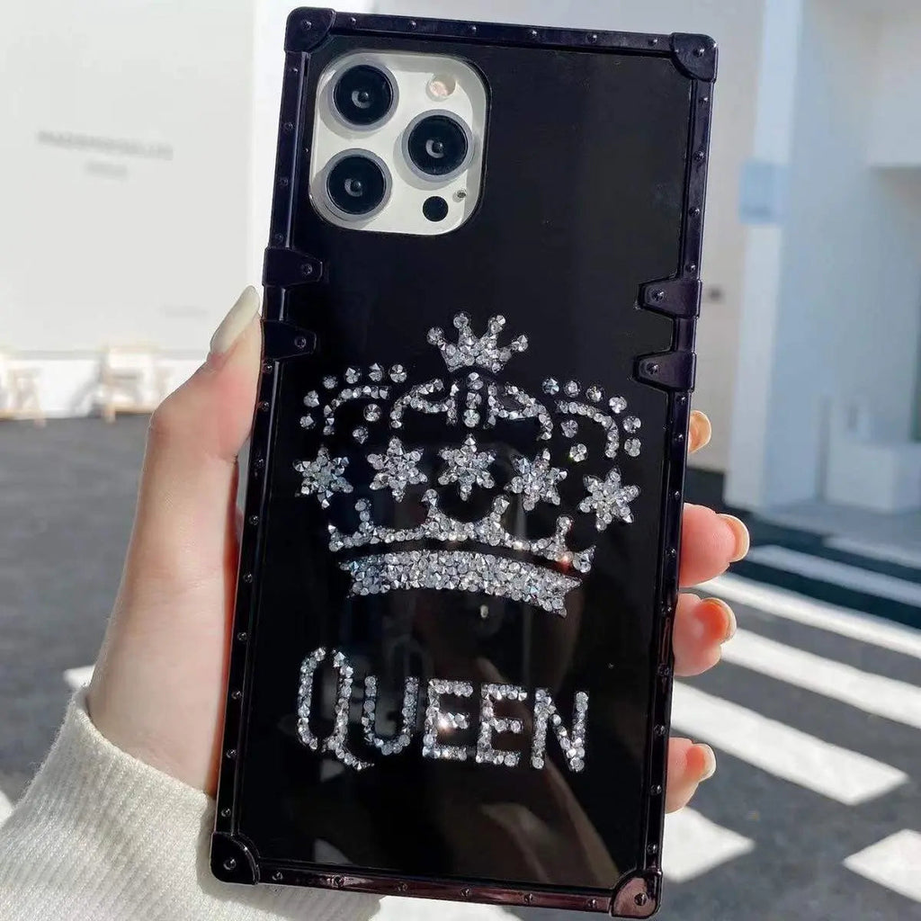 crown mirror phone case