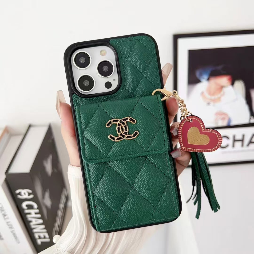 Card Holder Embroidered Phone Case for iphone