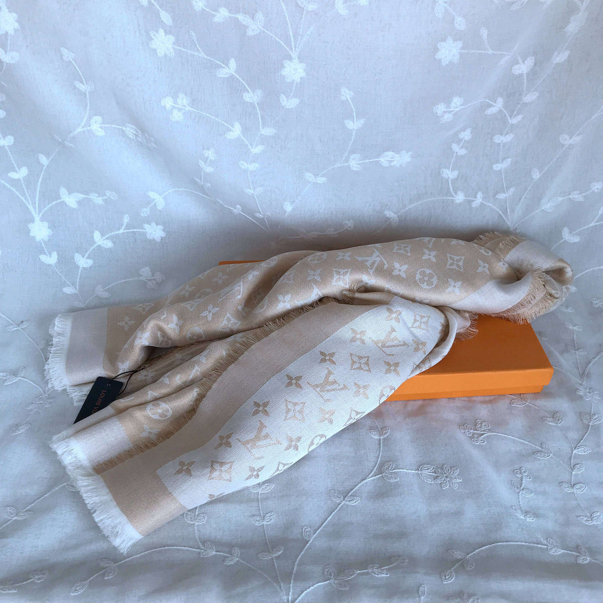 cream scarf